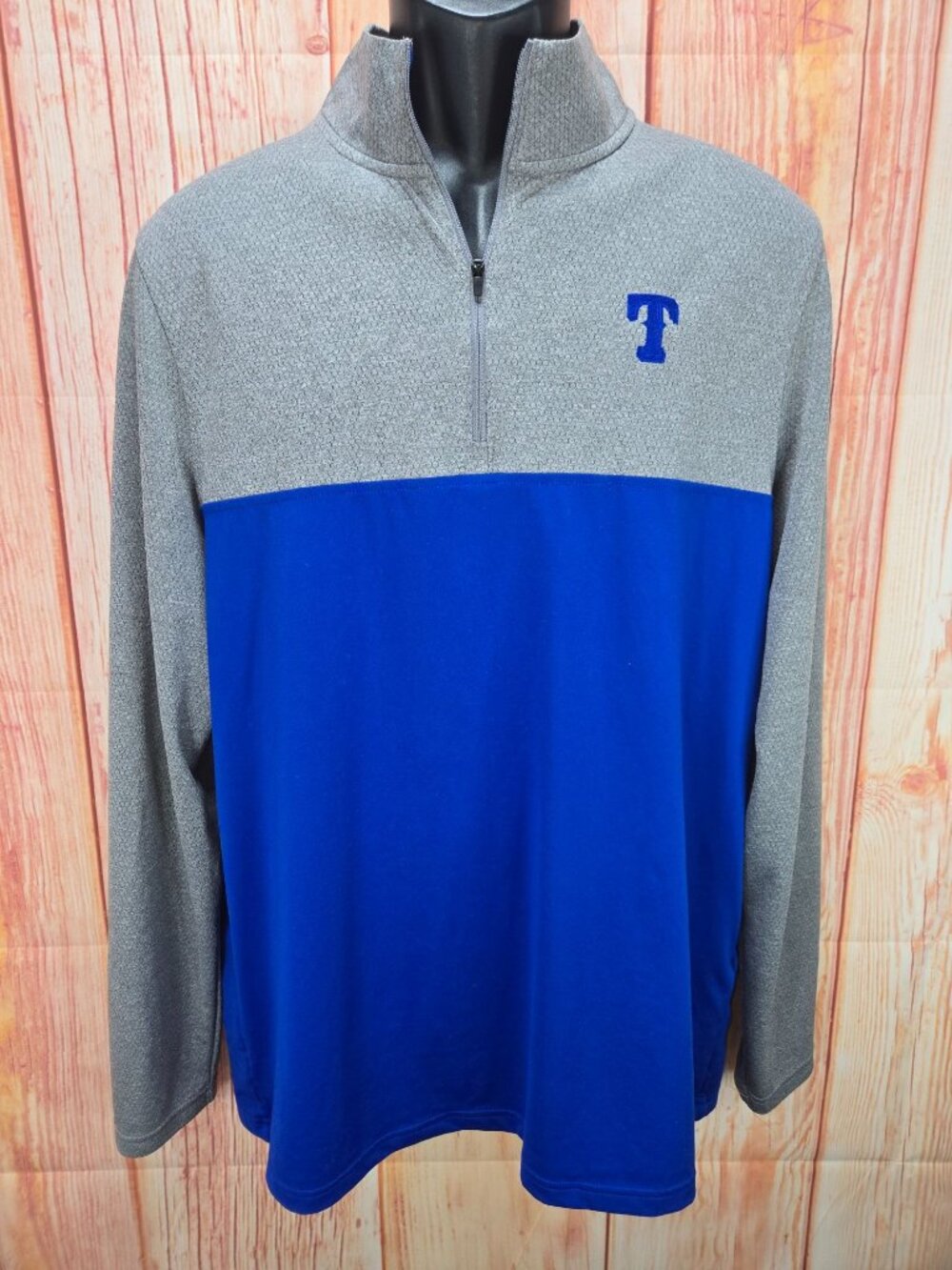 Texas Rangers Under Armour Mens Gray Quarter-Zip Size Large